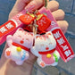 12192 Maneki Cat Key Charm-12