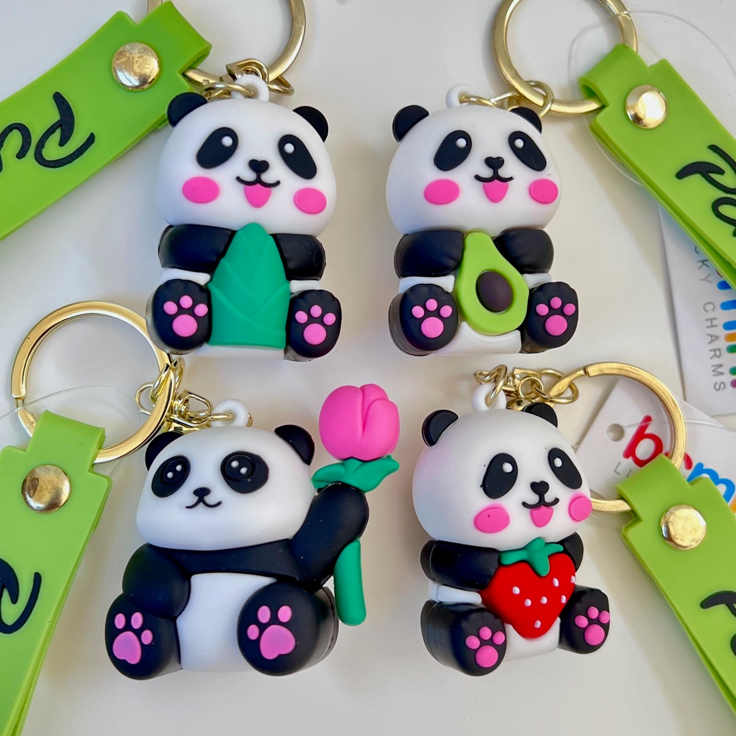 12193 Panda Key Charm-12