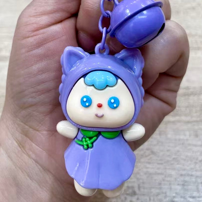 12195 Cat Doll Key Charm-12