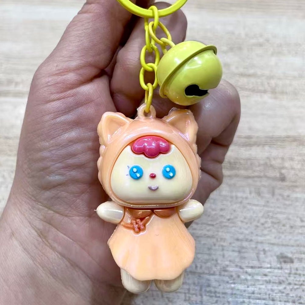 12195 Cat Doll Key Charm-12