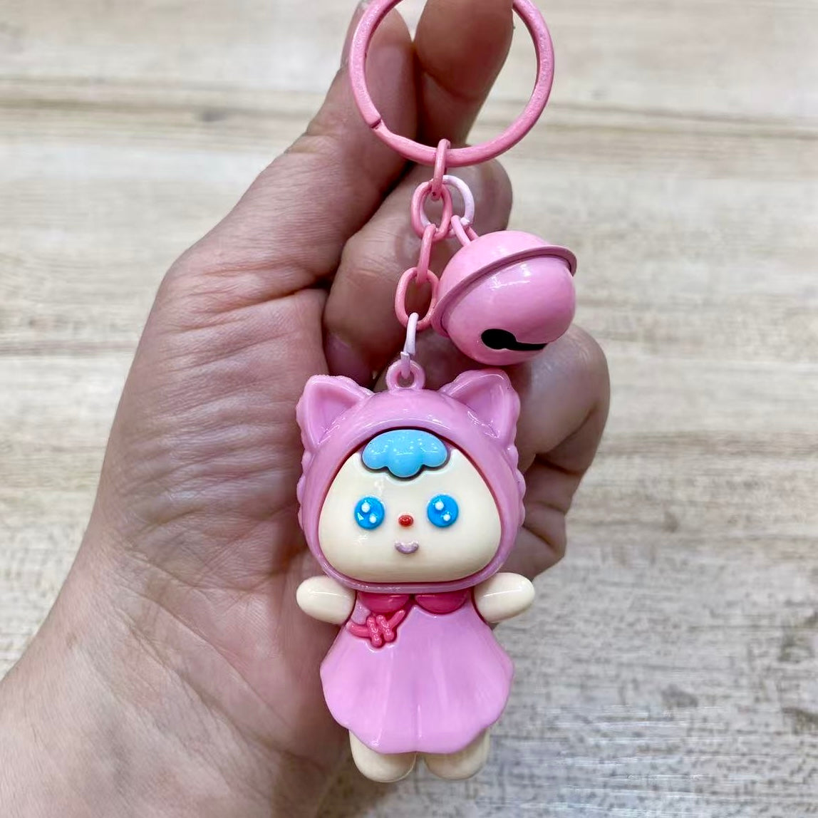 12195 Cat Doll Key Charm-12