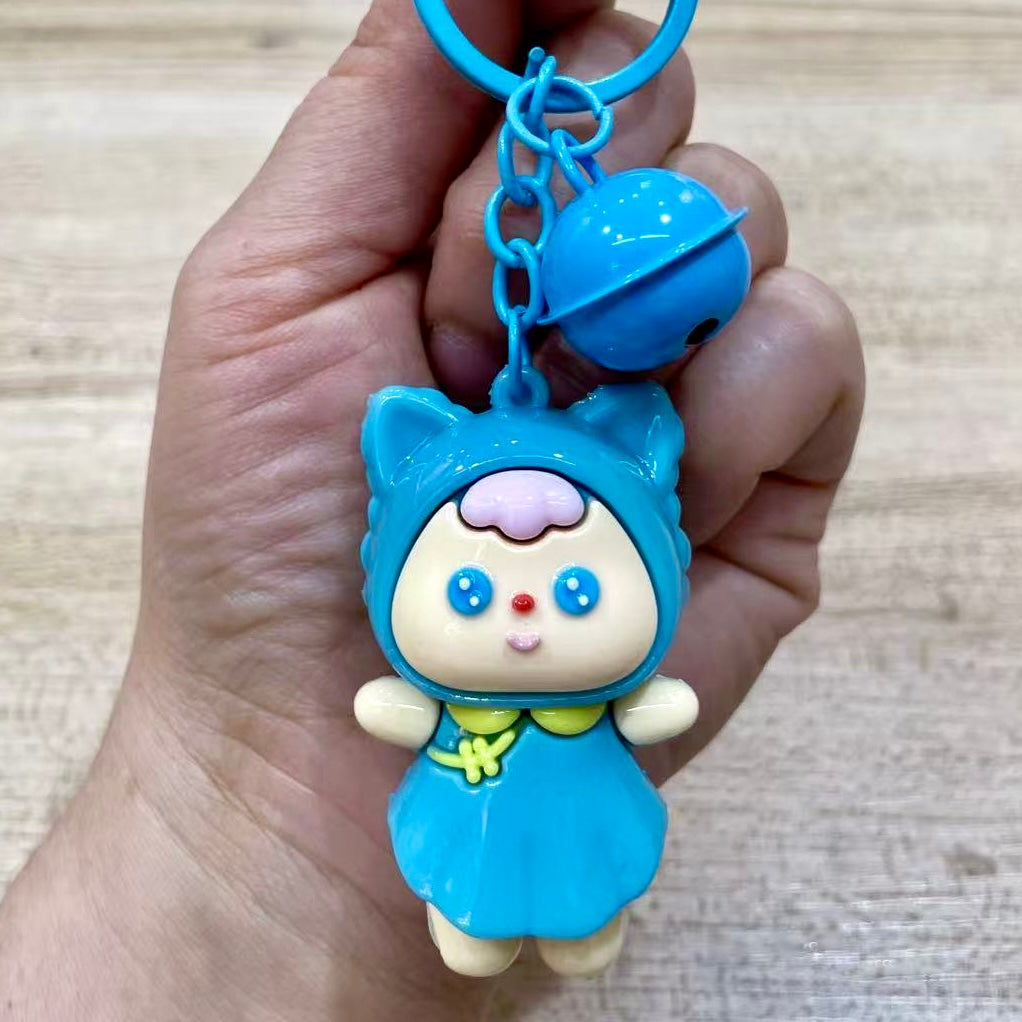 12195 Cat Doll Key Charm-12