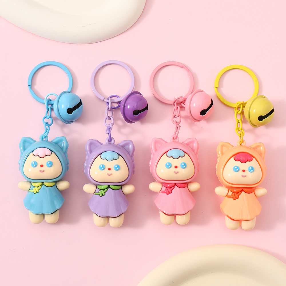 12195 Cat Doll Key Charm-12