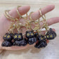 12201 Black Cat Key Charm-12