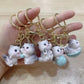 12202 Gray Cat Key Charm-12