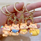 12203 Brown Cat Key Charm-12