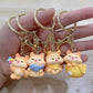 12203 Brown Cat Key Charm-12