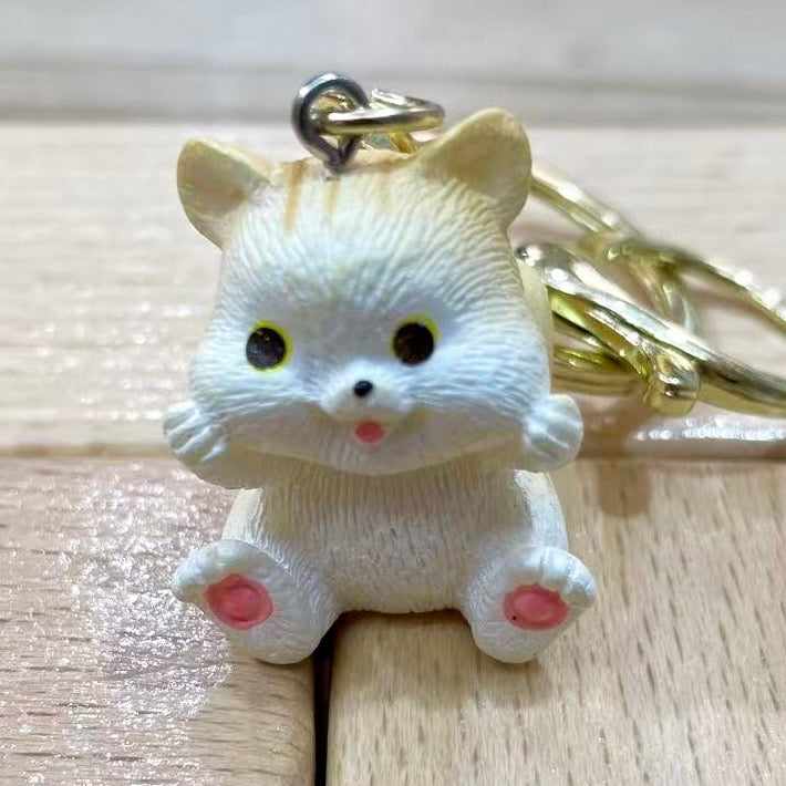12204 Orange Cat Key Charm-12