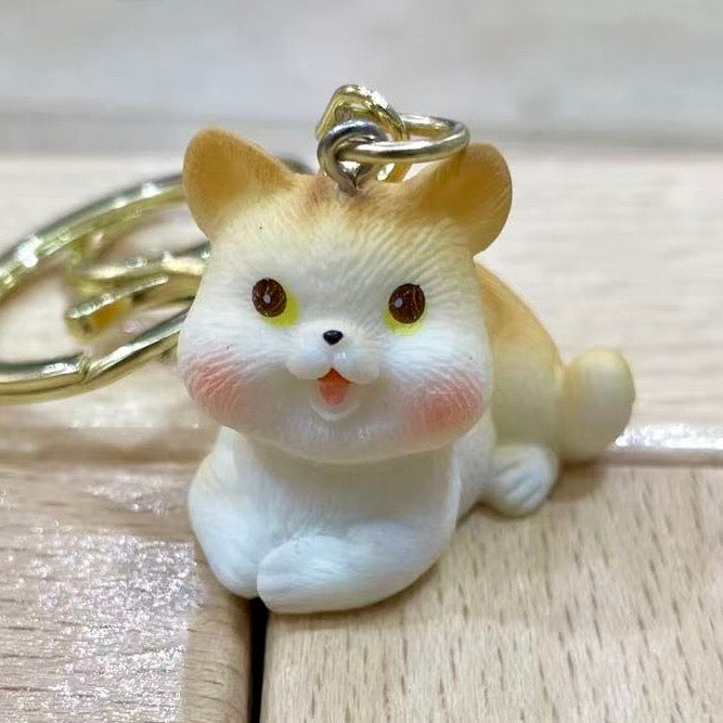 12204 Orange Cat Key Charm-12