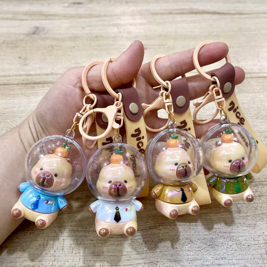 12207 Space Capybara Key Charm-12