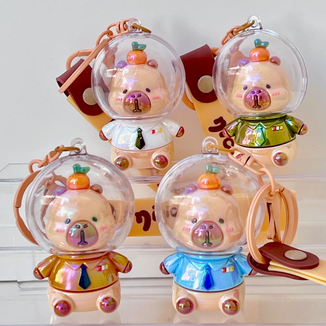 12207 Space Capybara Key Charm-12