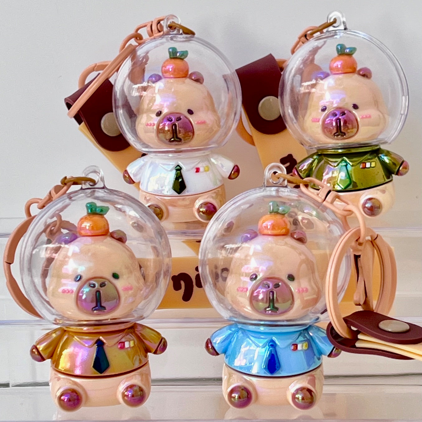 12207 Space Capybara Key Charm-12