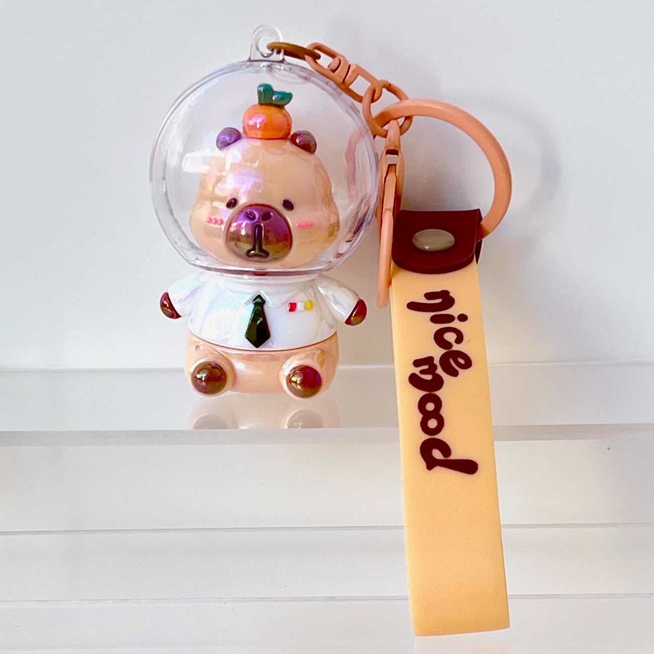 12207 Space Capybara Key Charm-12