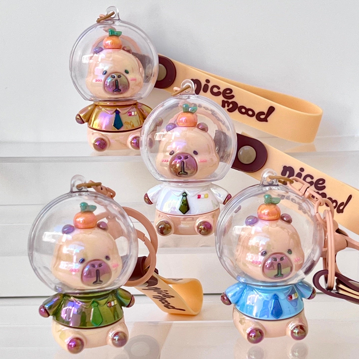 12207 Space Capybara Key Charm-12