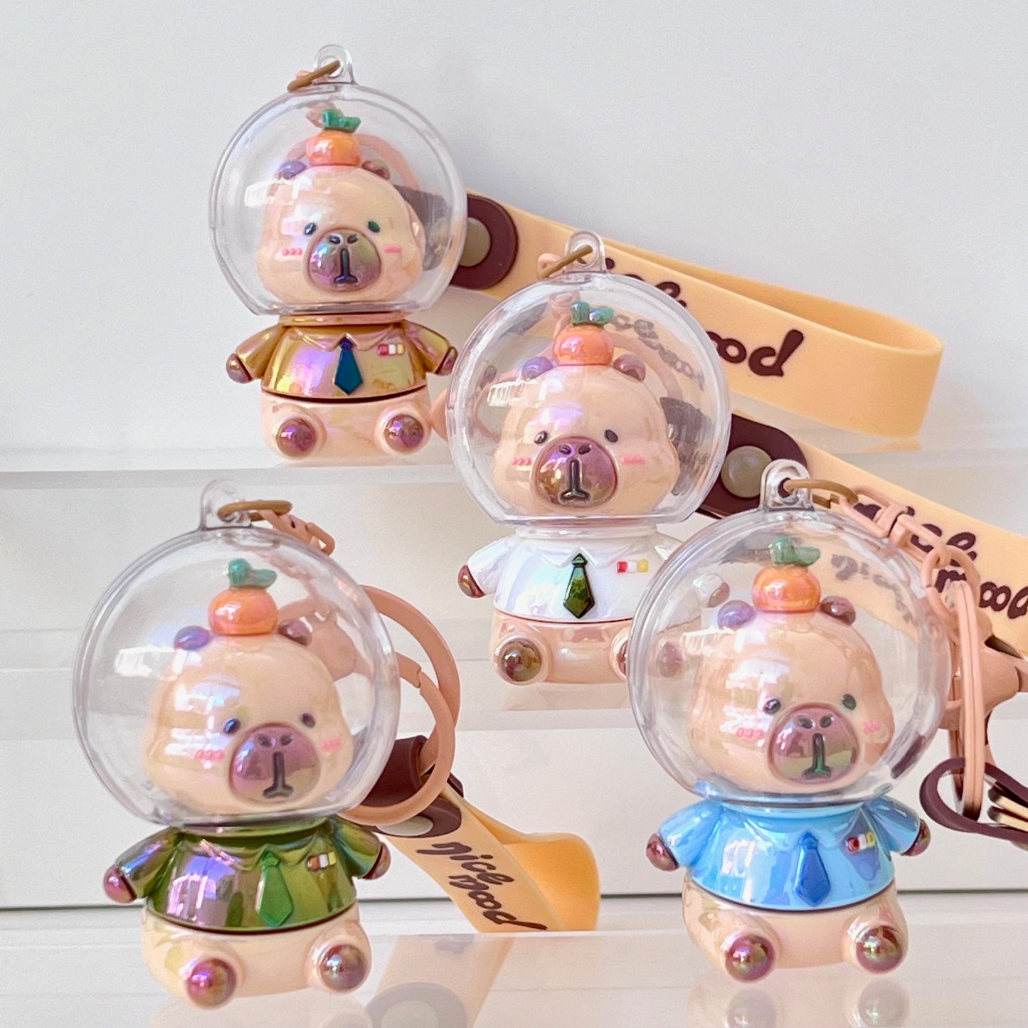 12207 Space Capybara Key Charm-12