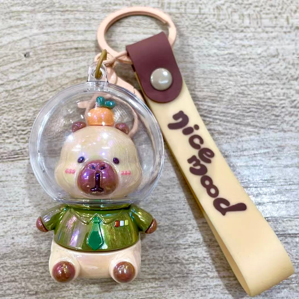 12207 Space Capybara Key Charm-12