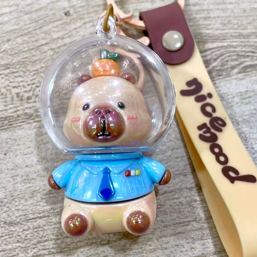 12207 Space Capybara Key Charm-12