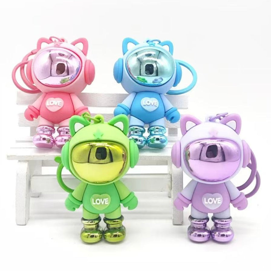 12208 Space Cat Key Charm-12