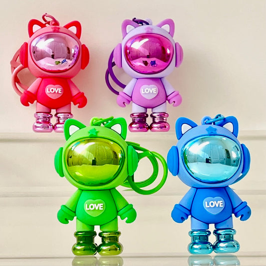 12208 Space Cat Key Charm-12