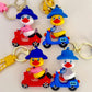 12214 Scooter Ducks Key Charm-12