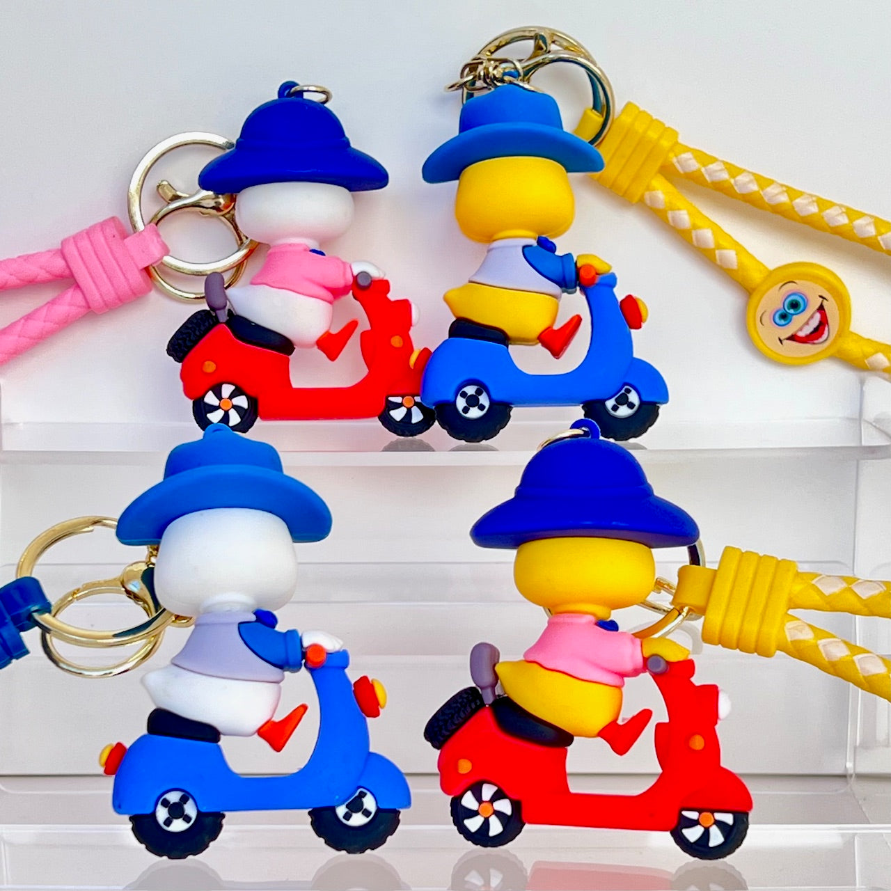12214 Scooter Ducks Key Charm-12