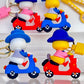 12214 Scooter Ducks Key Charm-12