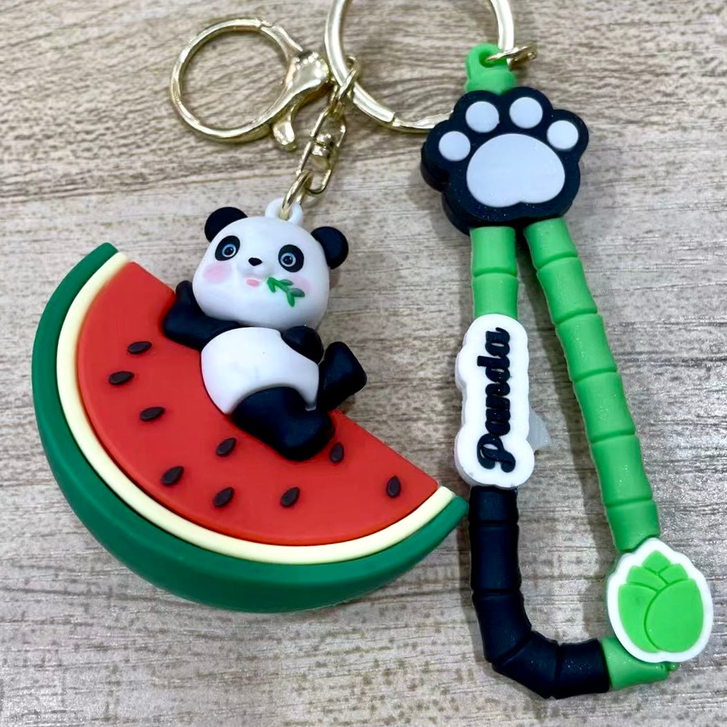 12215 Panda Fruit Key Charm-12