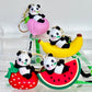12215 Panda Fruit Key Charm-12