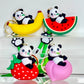 12215 Panda Fruit Key Charm-12