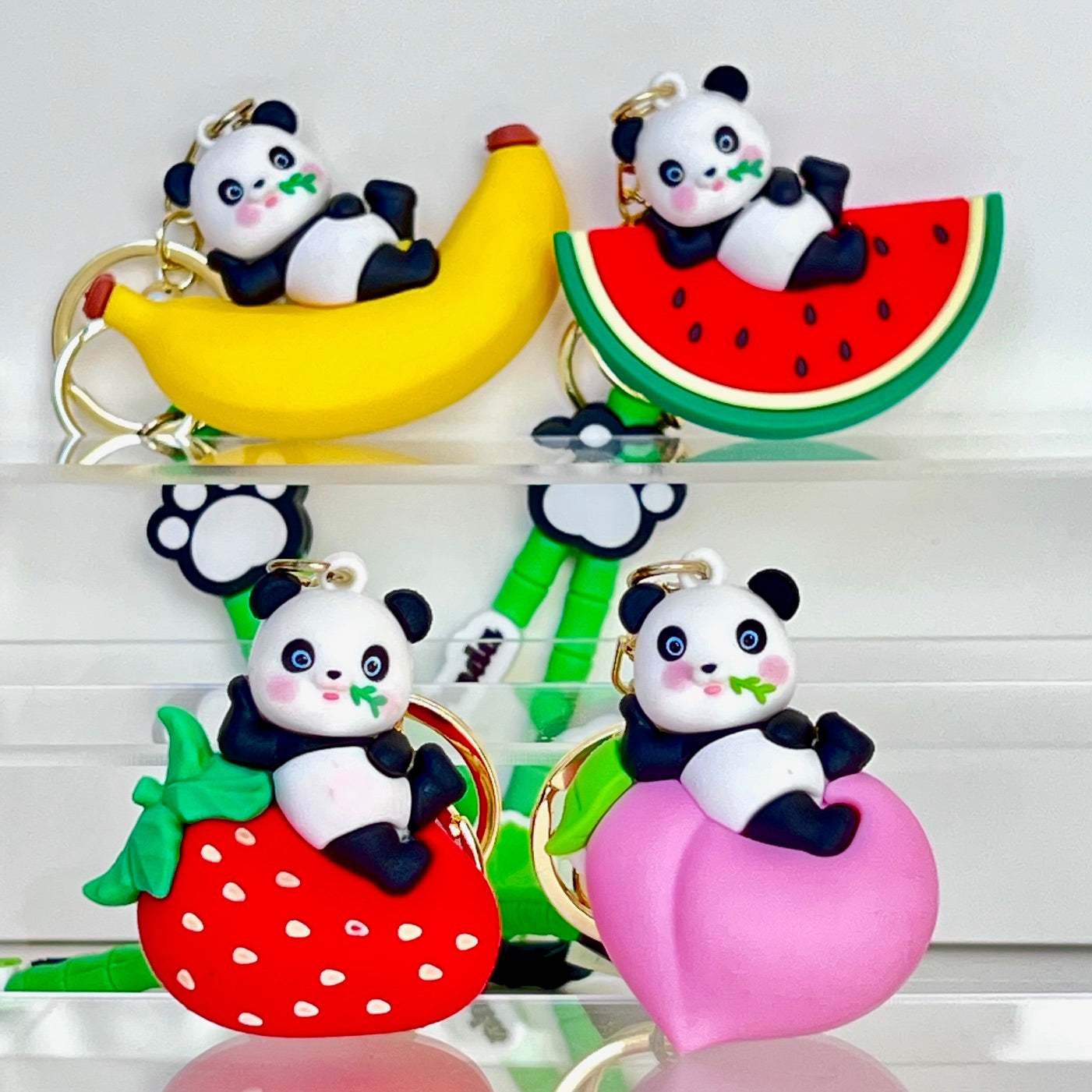 12215 Panda Fruit Key Charm-12