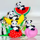 12215 Panda Fruit Key Charm-12