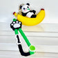 12215 Panda Fruit Key Charm-12