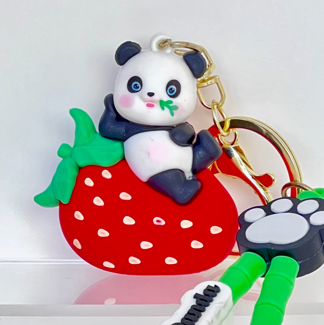 12215 Panda Fruit Key Charm-12