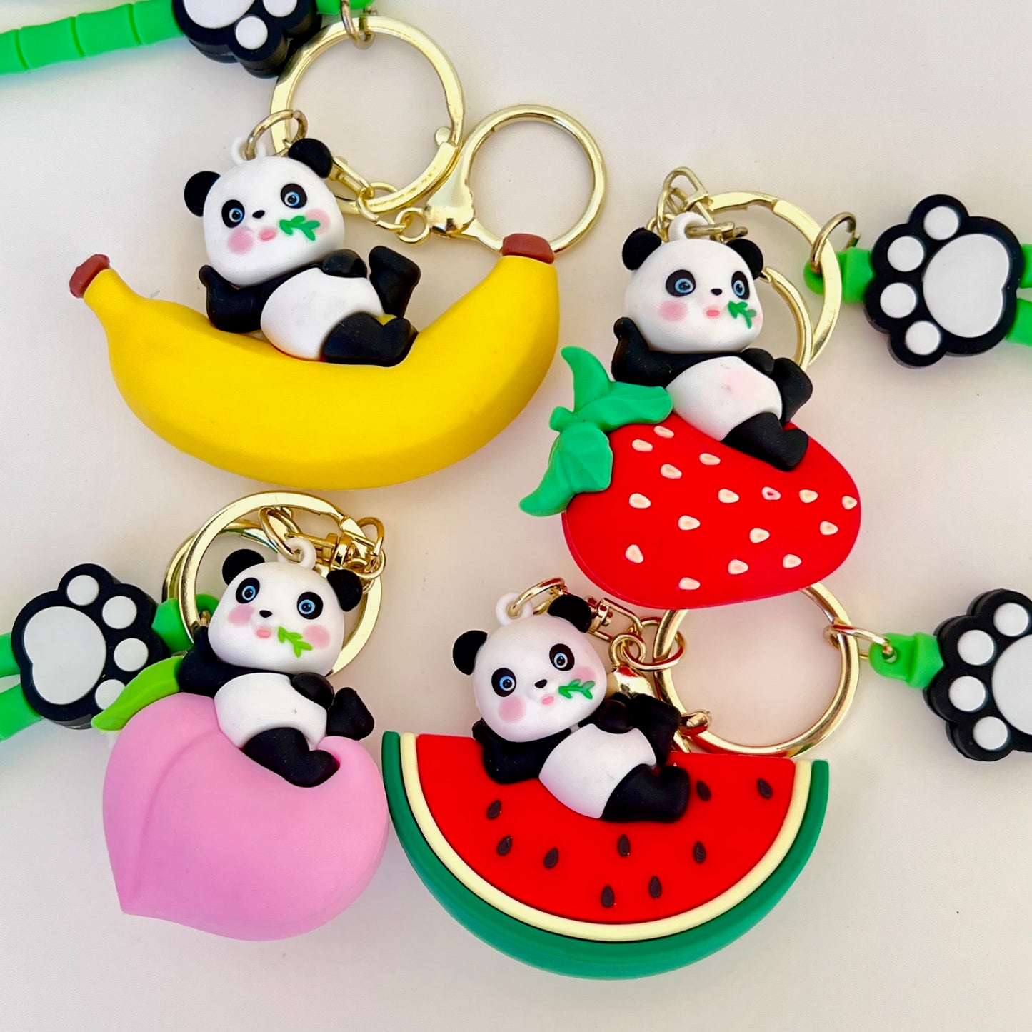 12215 Panda Fruit Key Charm-12