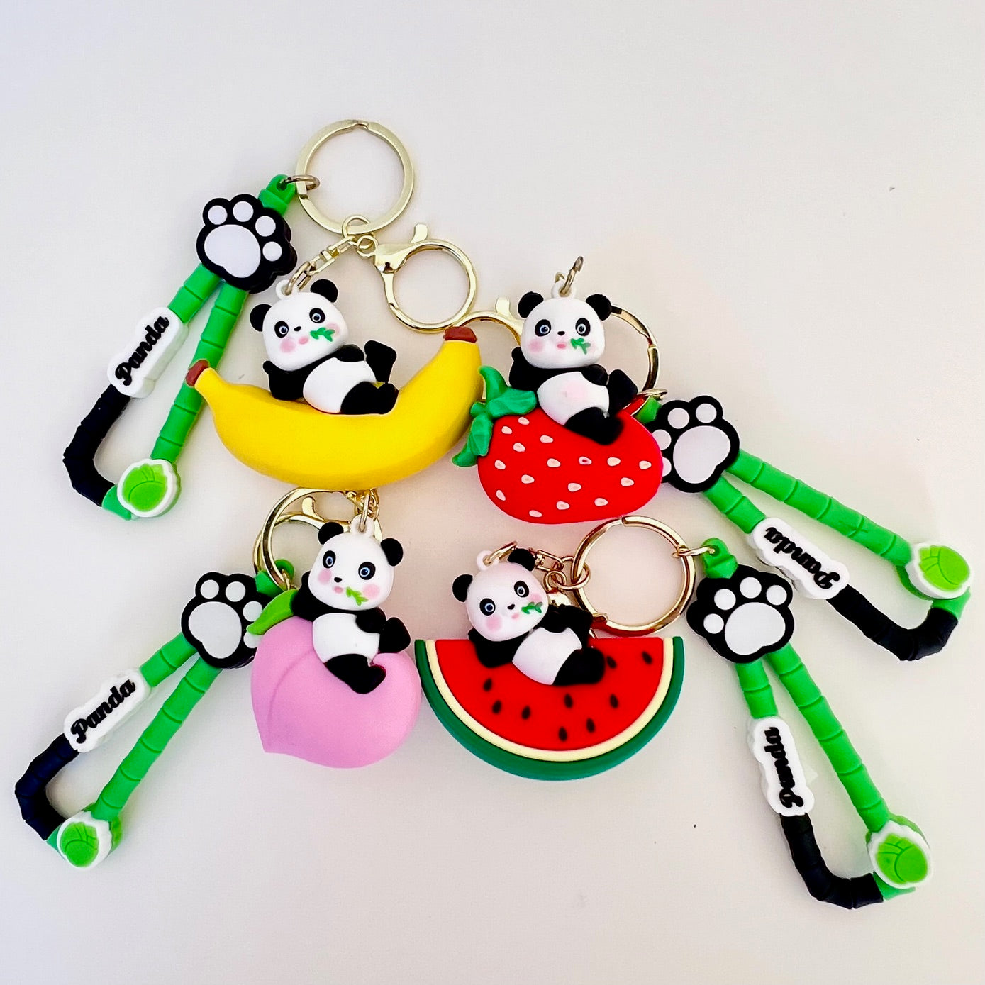 12215 Panda Fruit Key Charm-12