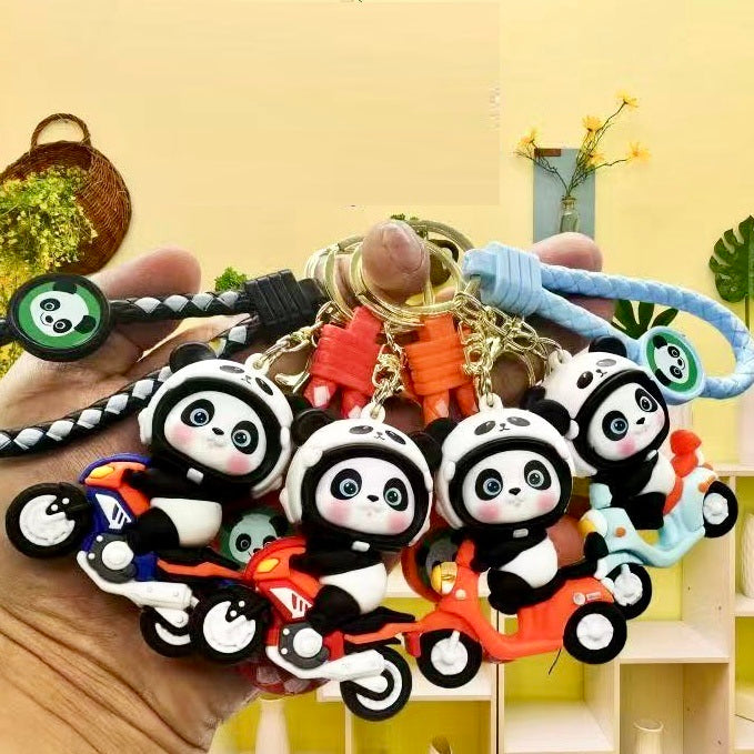 12217 Panda Scooter Key Charm-12