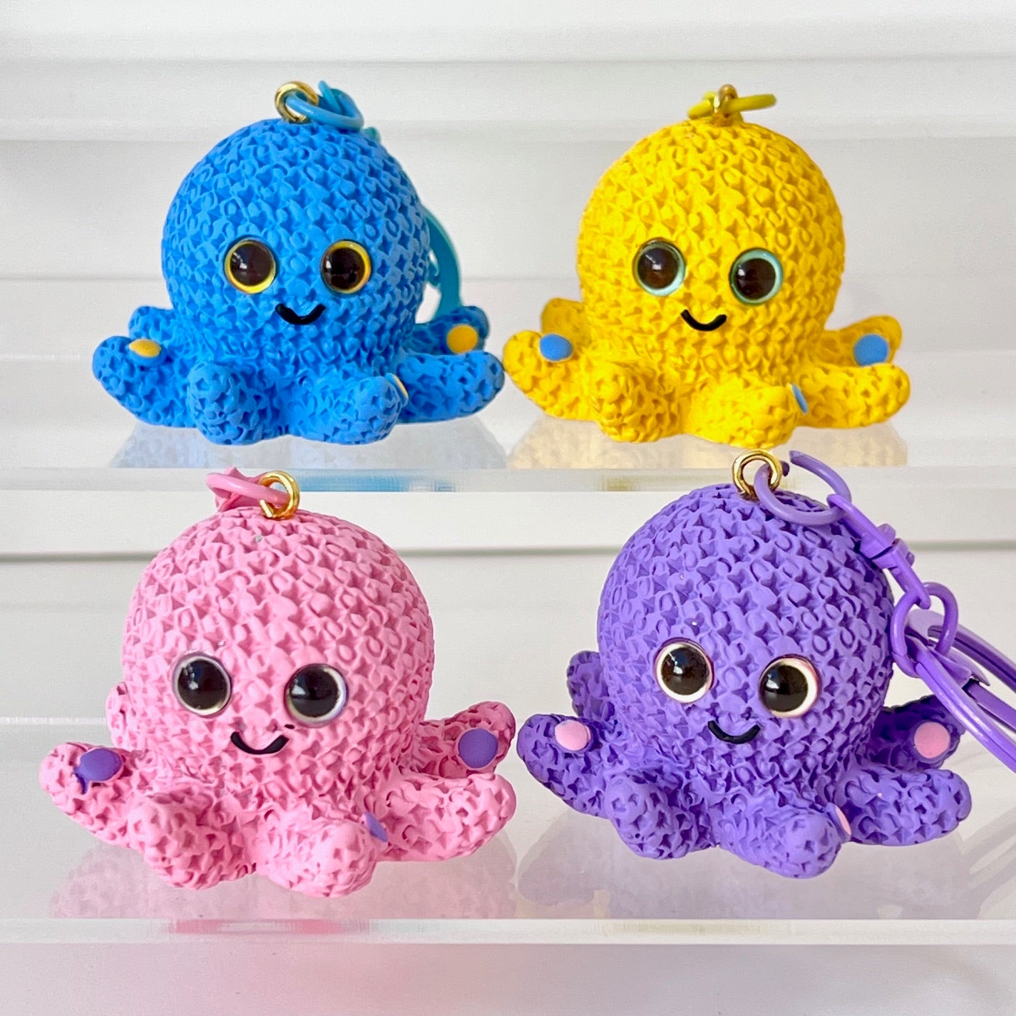 12219 Knitted Octopus Key Charm-12