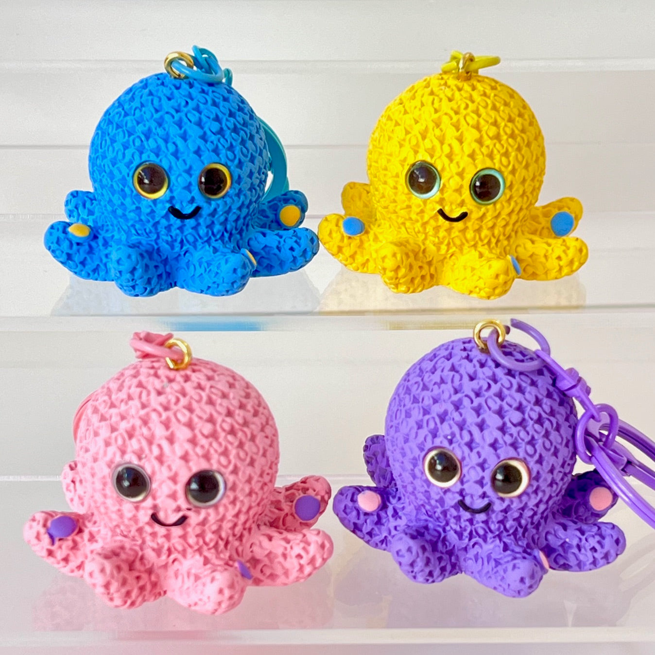 12219 Knitted Octopus Key Charm-12