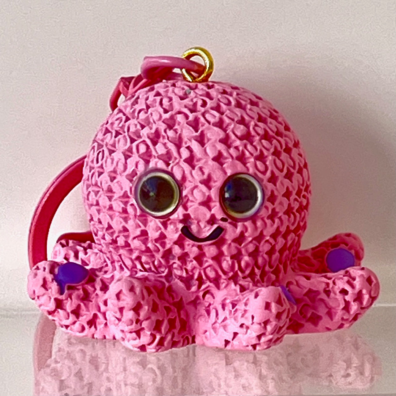 12219 Knitted Octopus Key Charm-12