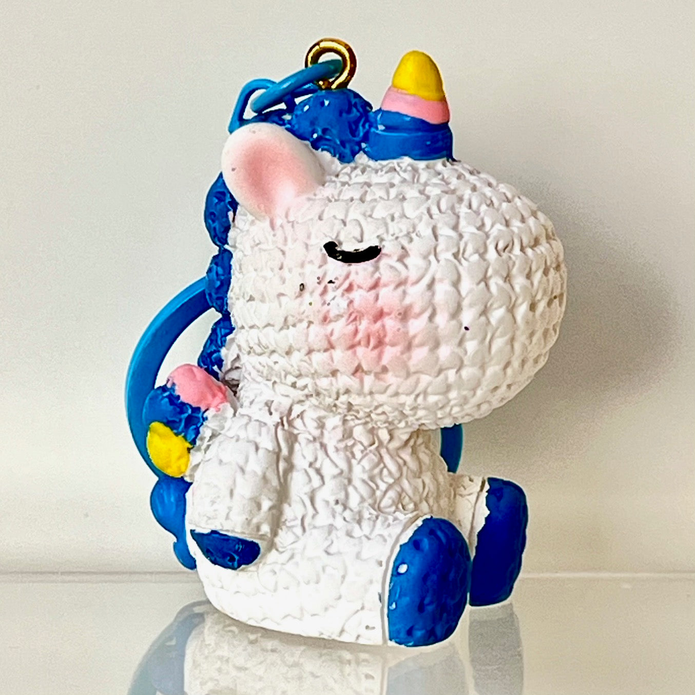 12220 Knitted Unicorn Key Charm-12