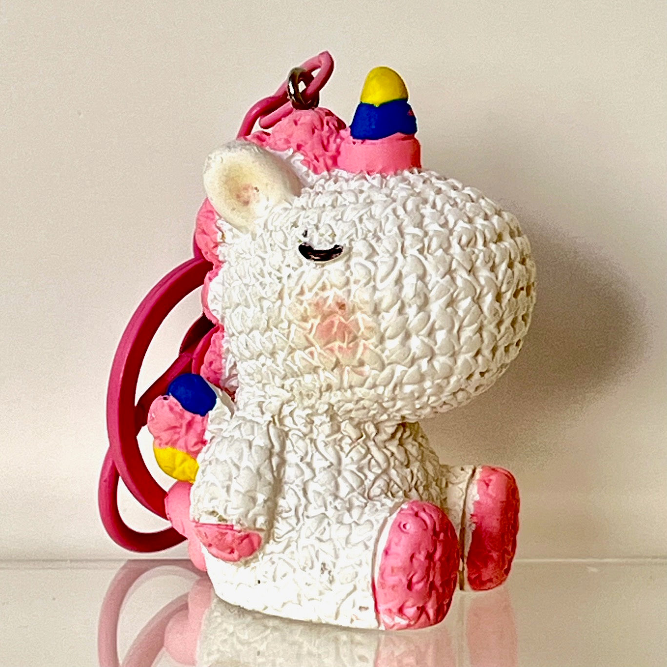12220 Knitted Unicorn Key Charm-12