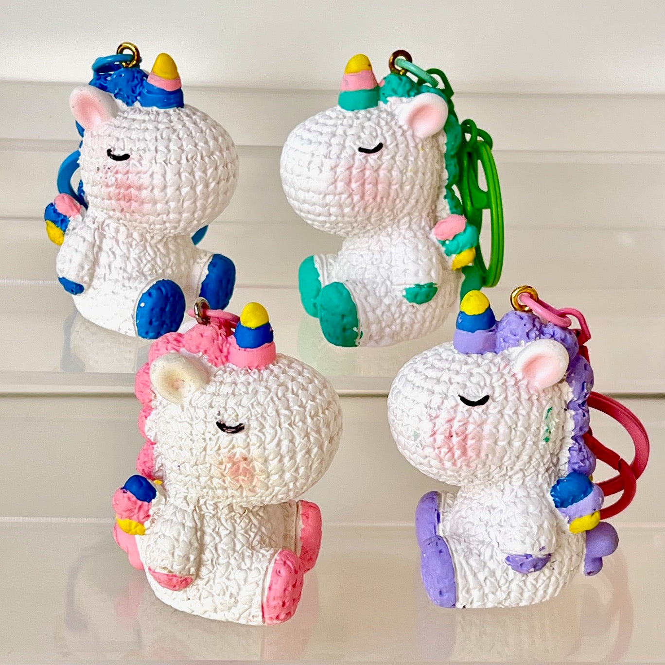 12220 Knitted Unicorn Key Charm-12