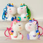 12220 Knitted Unicorn Key Charm-12