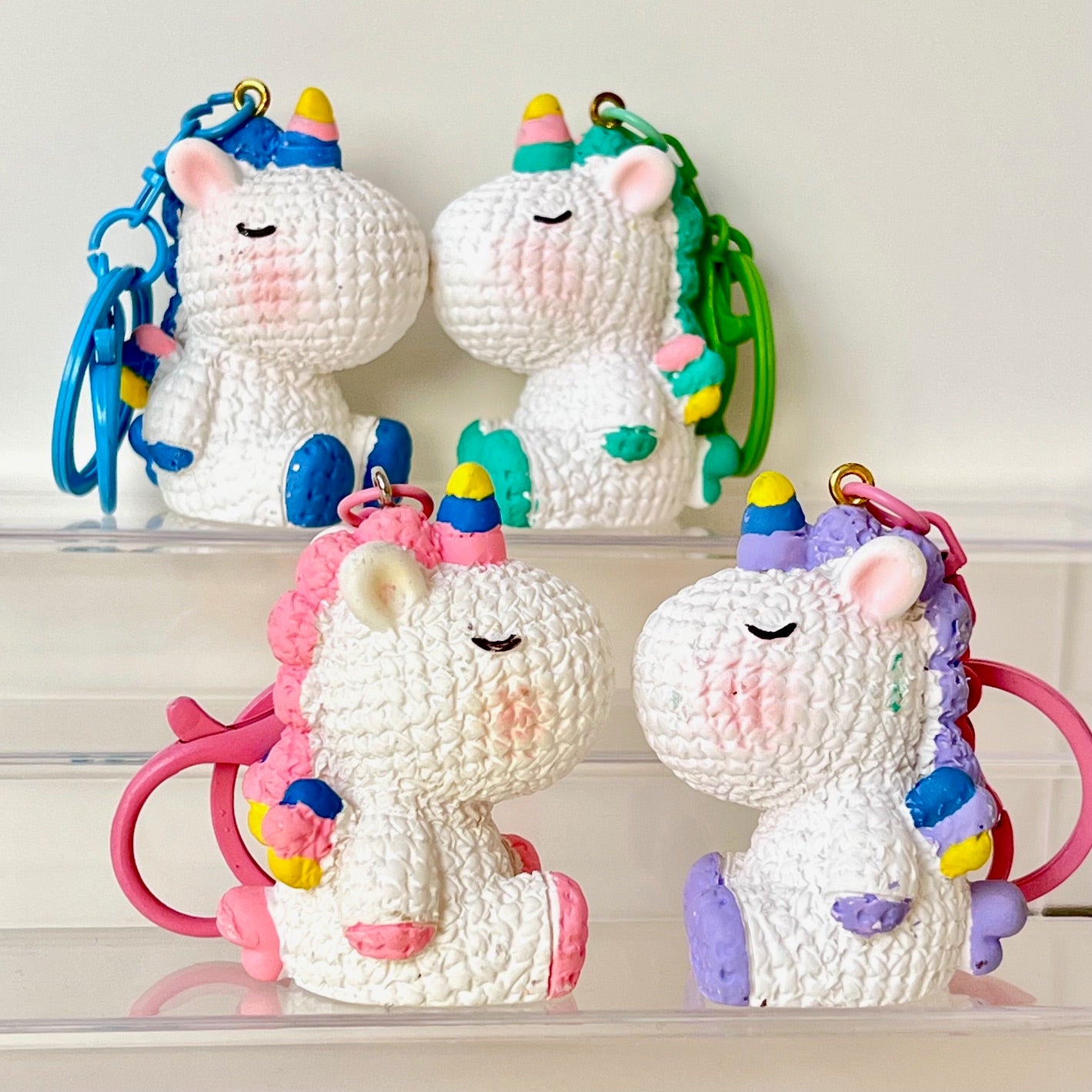 12220 Knitted Unicorn Key Charm-12