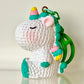 12220 Knitted Unicorn Key Charm-12