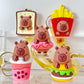 12221 Capybara Fast Food Key Charm-12