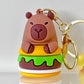 12221 Capybara Fast Food Key Charm-12