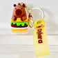12221 Capybara Fast Food Key Charm-12