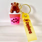 12221 Capybara Fast Food Key Charm-12