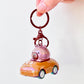 12223 Capybara Race Car Key Charm-12